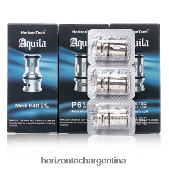 HorizonTech Aquila bobina (paquete de 3) - Horizontech Vape Argentina 2B660B183 p6 - 0,15 ohmios (paquete de 3)