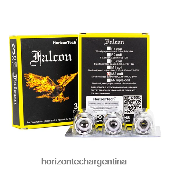 HorizonTech Falcon bobinas (paquete de 3) - Horizon Tech Vape Tank 2B660B164 bobina de malla m2 0.16ohm