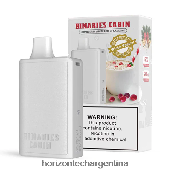 HorizonTech Binaries Cabin desechable 20ml - Horizon Tech Coils 2B660B80 chocolate caliente blanco con arándanos