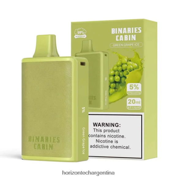 HorizonTech Binaries Cabin desechable 20ml - Horizon Tech Vape 2B660B57 hielo de uva verde