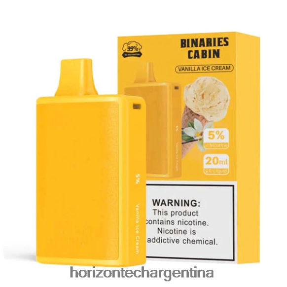 HorizonTech Binaries Cabin desechable 20ml - Horizontech Disposable Vape 2B660B76 helado de vainilla