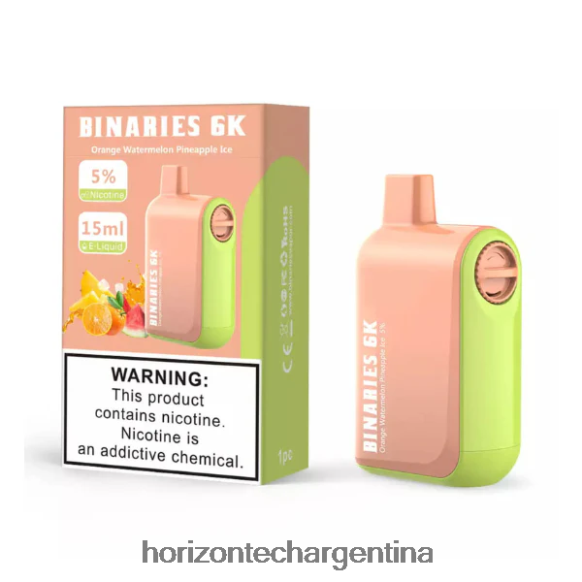 HorizonTech Binaries Cabin desechable 15ml - Horizon Tech Coils 2B660B50 naranja sandía piña hielo