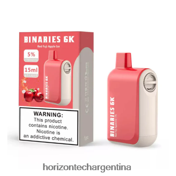 HorizonTech Binaries Cabin desechable 15ml - Horizon Tech Company 2B660B48 hielo de manzana fuji roja