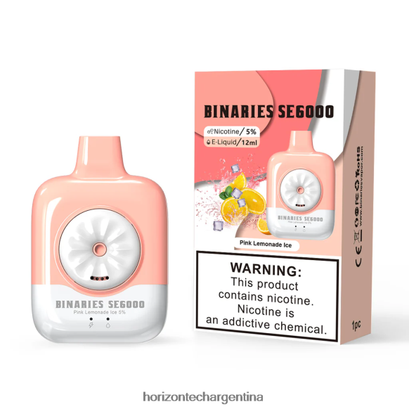 HorizonTech Binaries Cabin desechable se 12ml - Horizon Tech Coils 2B660B130 hielo de limonada rosa