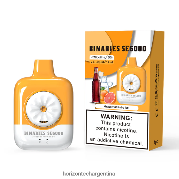 HorizonTech Binaries Cabin desechable se 12ml - Horizon Tech Vape 2B660B157 hielo de rubí de pomelo