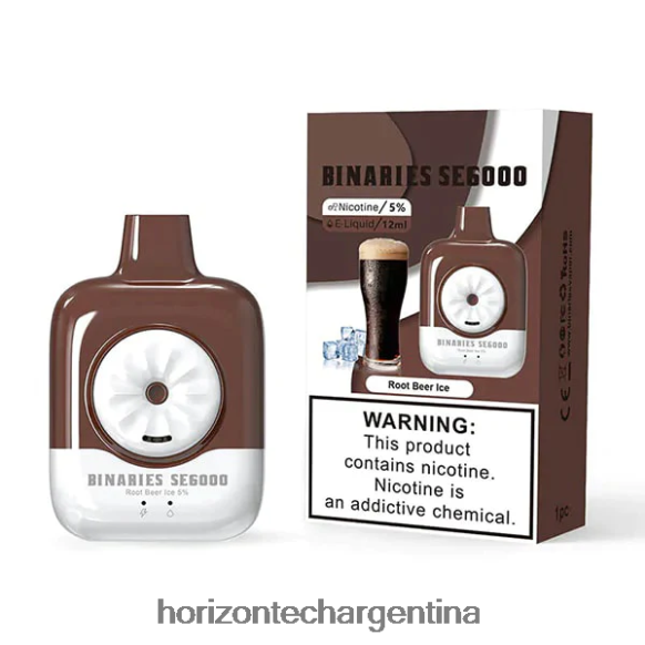 HorizonTech Binaries Cabin desechable se 12ml - Horizontech Disposable Vape 2B660B156 hielo de cerveza de raíz