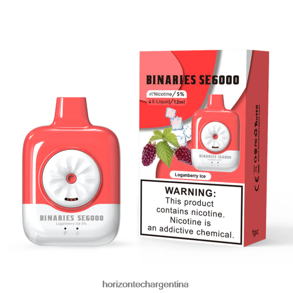 HorizonTech Binaries Cabin desechable se 12ml - Horizontech Vape Kit 2B660B155 hielo de arándano
