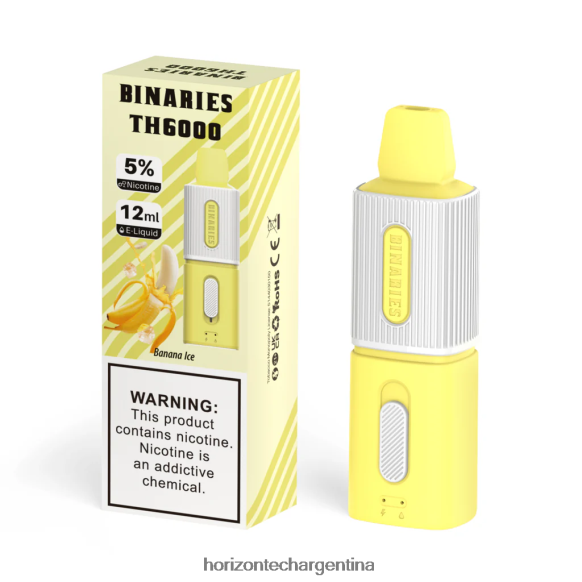 HorizonTech Binaries Cabin th6000 desechable 12ml - Horizon Tech Vape 2B660B97 hielo de plátano