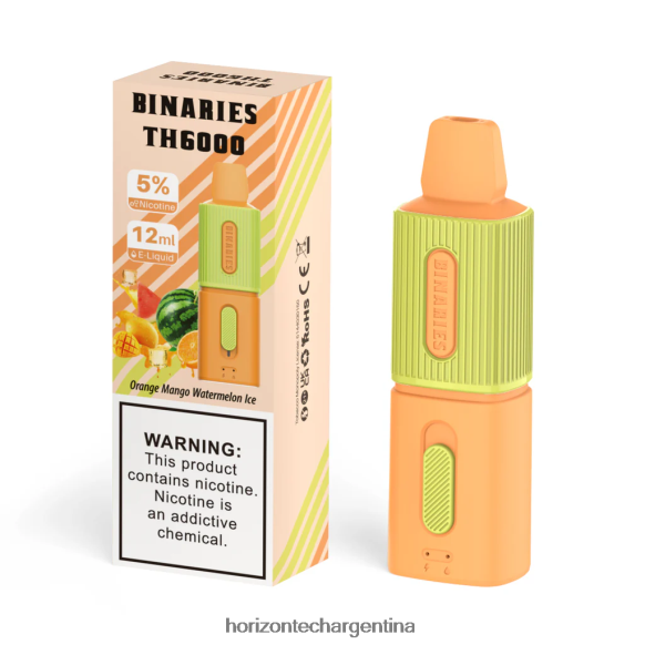 naranja, mango, sandía, hielo
