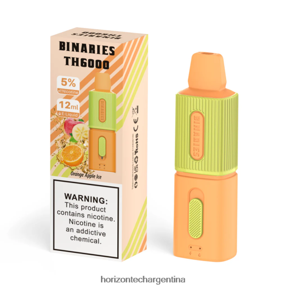 hielo de manzana naranja